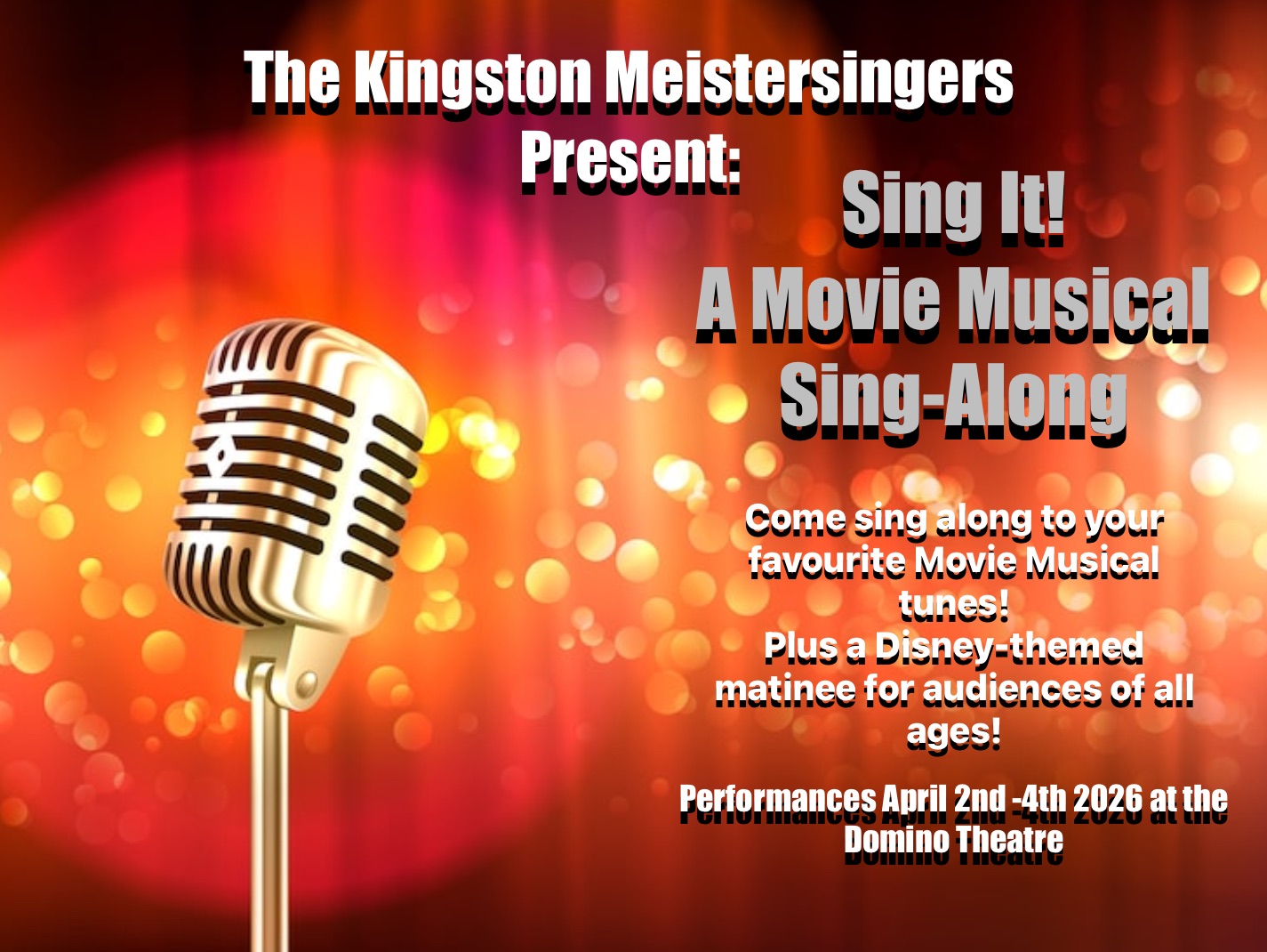 Sing It! A Movie Musical Sing-Along - DISNEY MATINEE